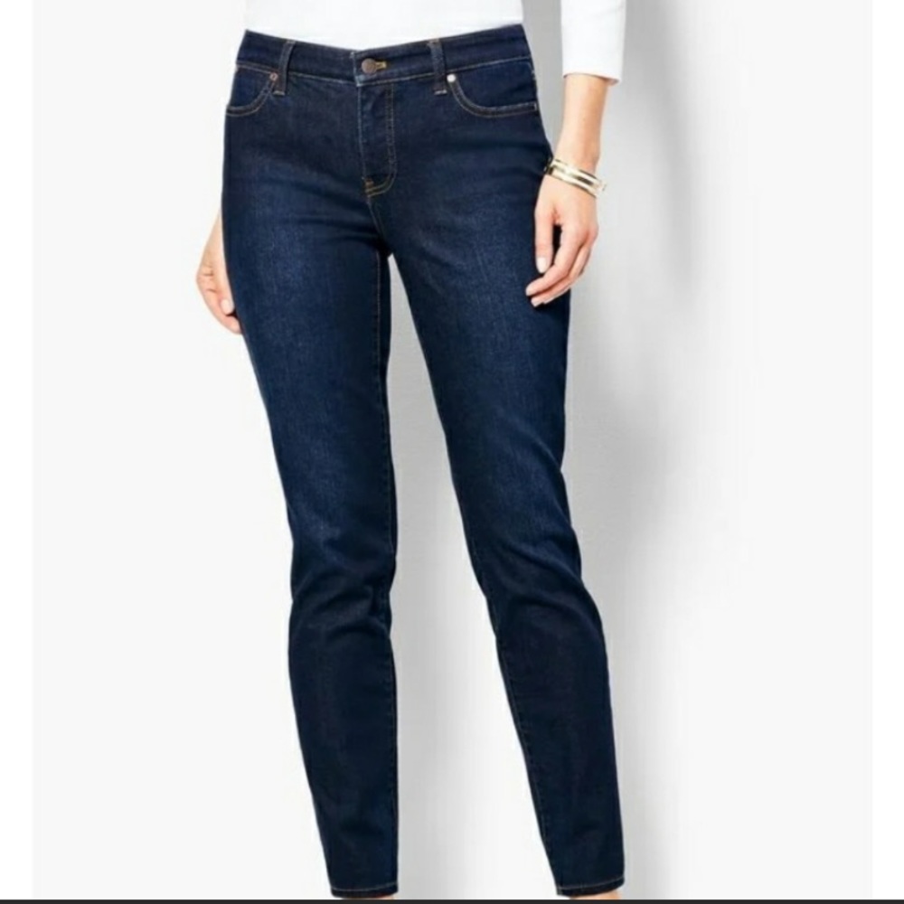 Talbots Dark Blue Slim Ankle Curvy Jeans